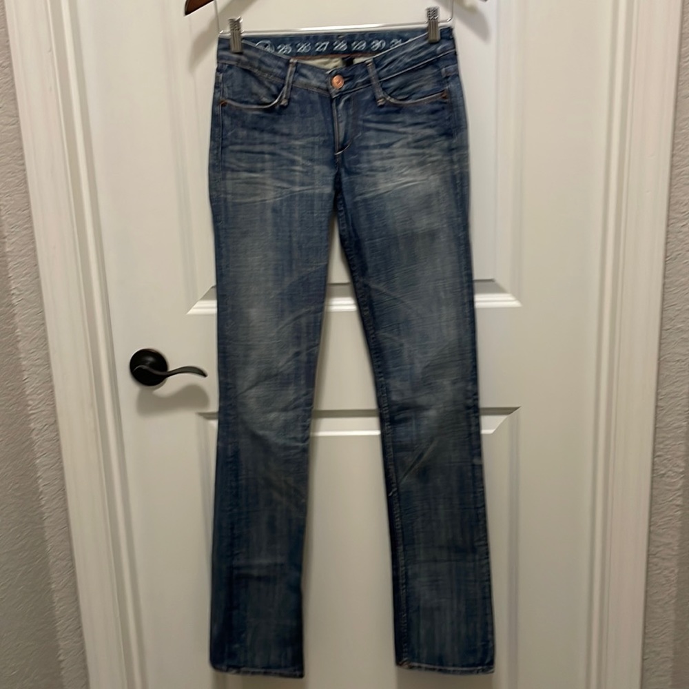 Earnest Sewn denim jeans women’s size 24/34 straight leg